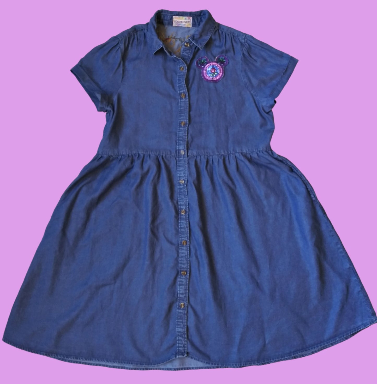 Denim Beauty & the Beast dress (size S (4-6)