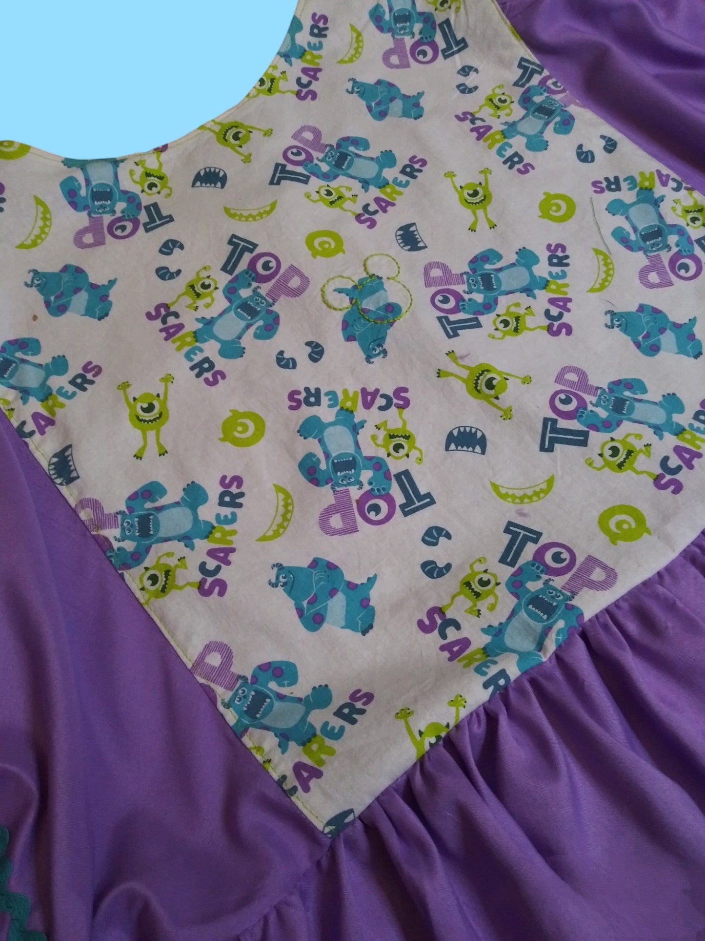 Purple Monsters Inc. dress (size L-XL)